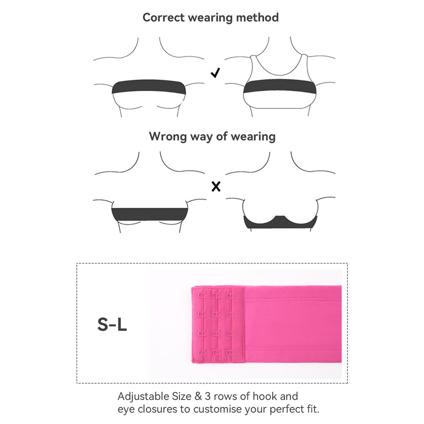 Adjustable Breast Support Band