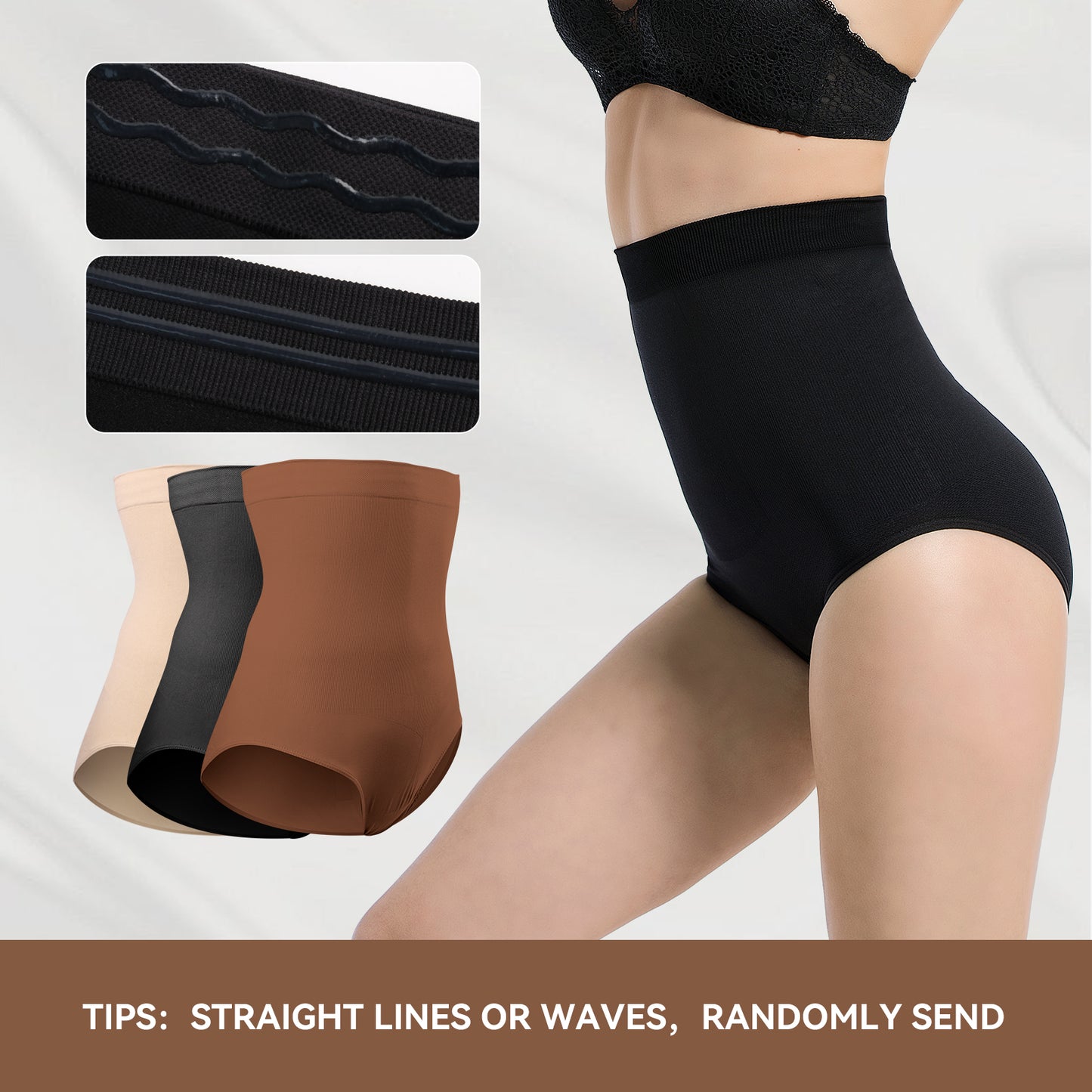 High-Waist Seamless Shaperwear Briefs