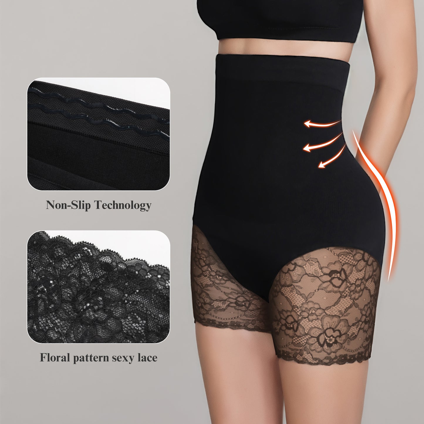 High-Waist Body Shaper Shorts