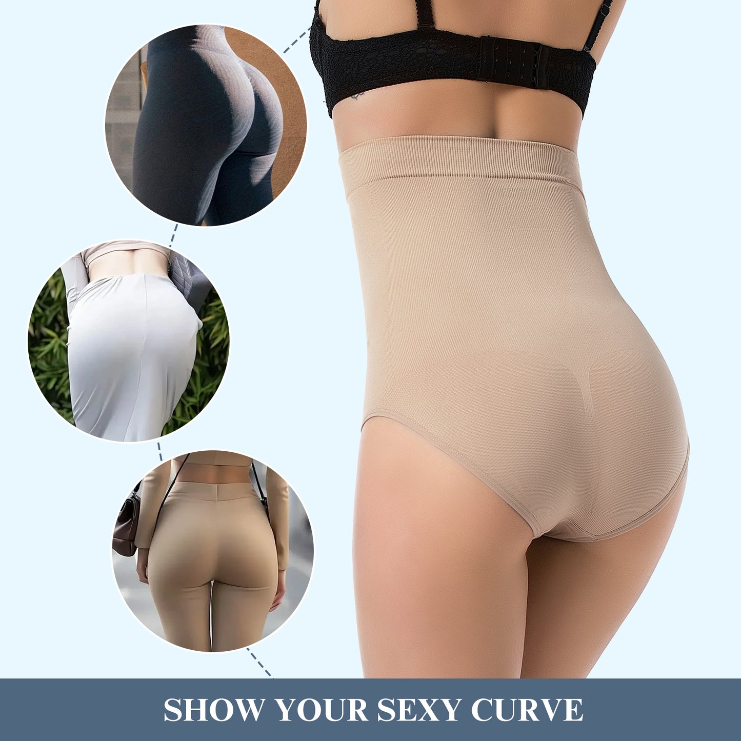 Women's High-Waist Seamless Body Shaper Briefs