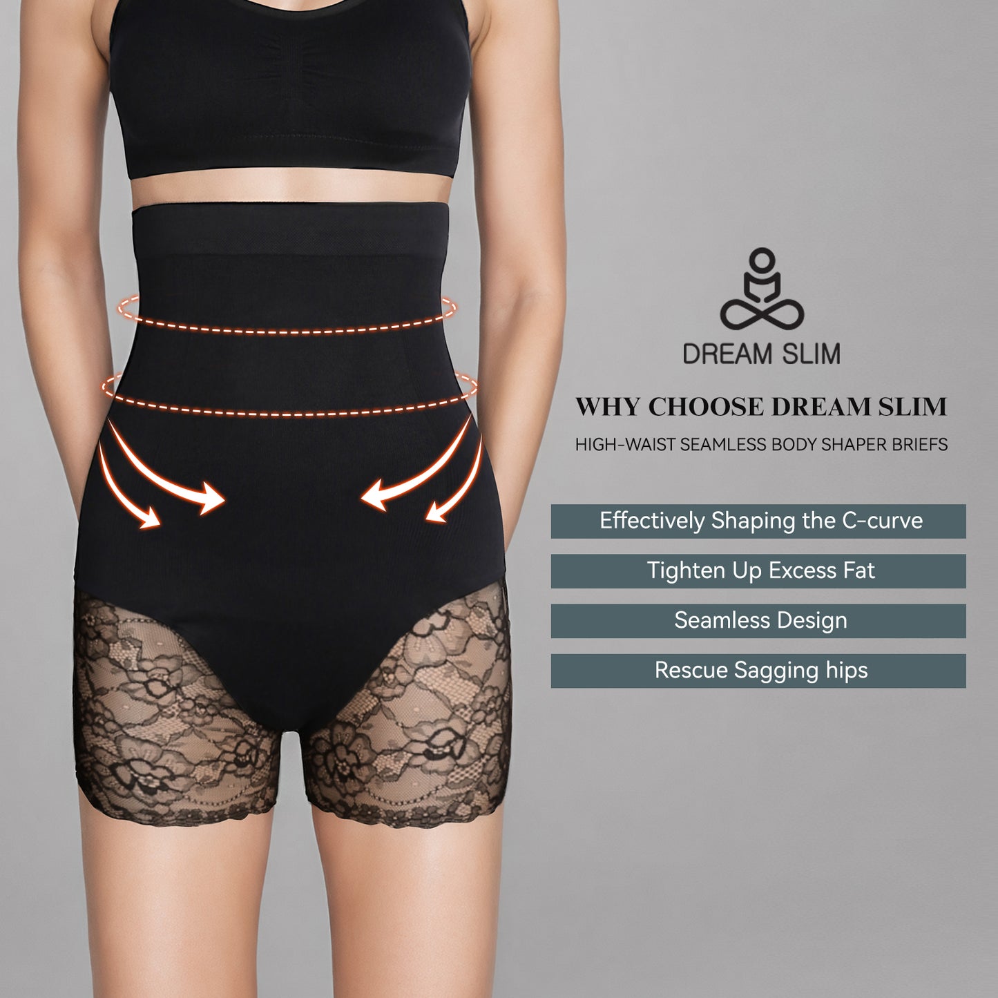 High-Waist Body Shaper Shorts