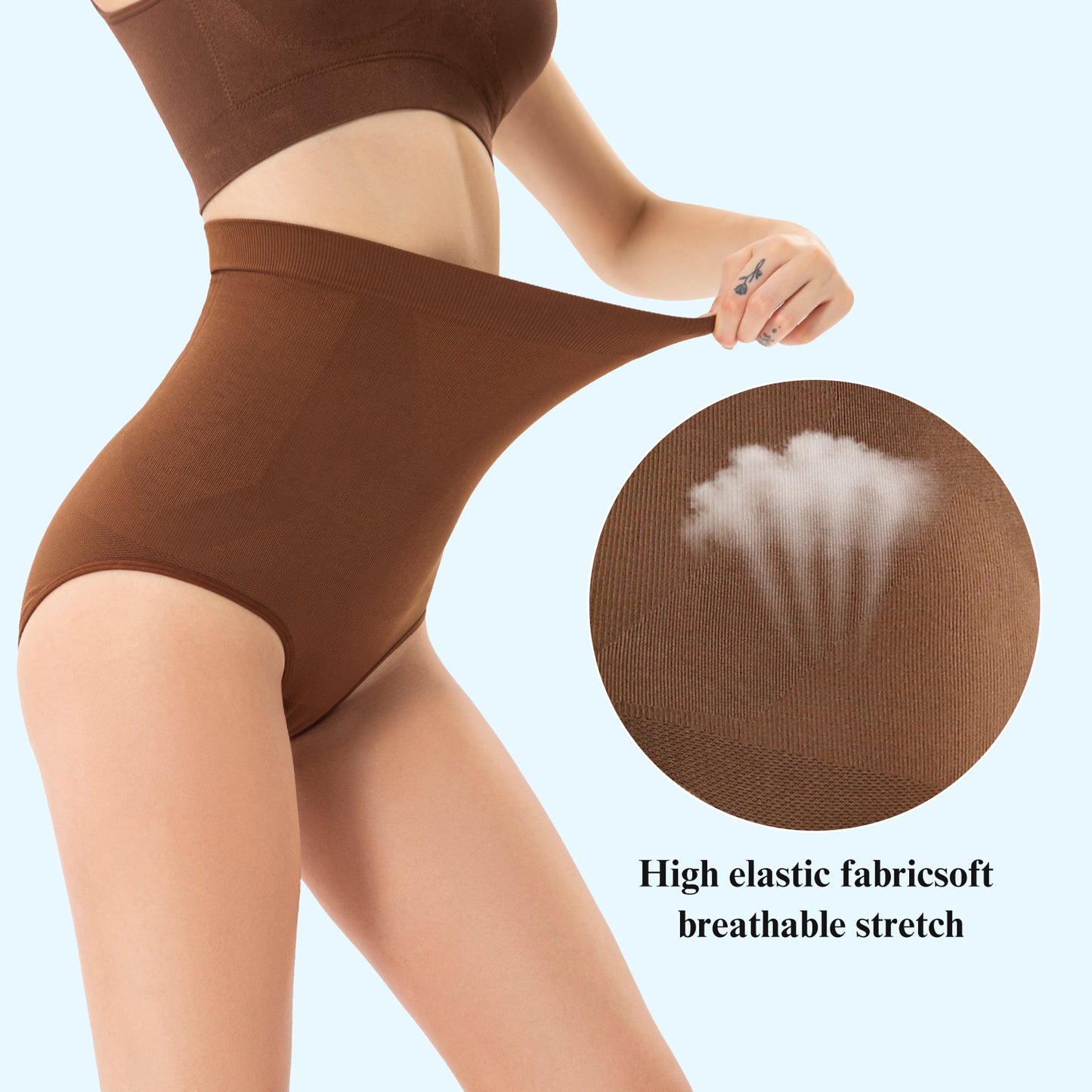 Women's High-Waist Seamless Body Shaper Briefs