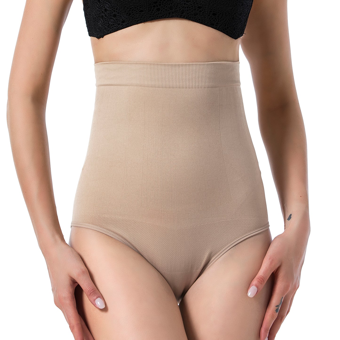 High-Waist Seamless Shaperwear Briefs