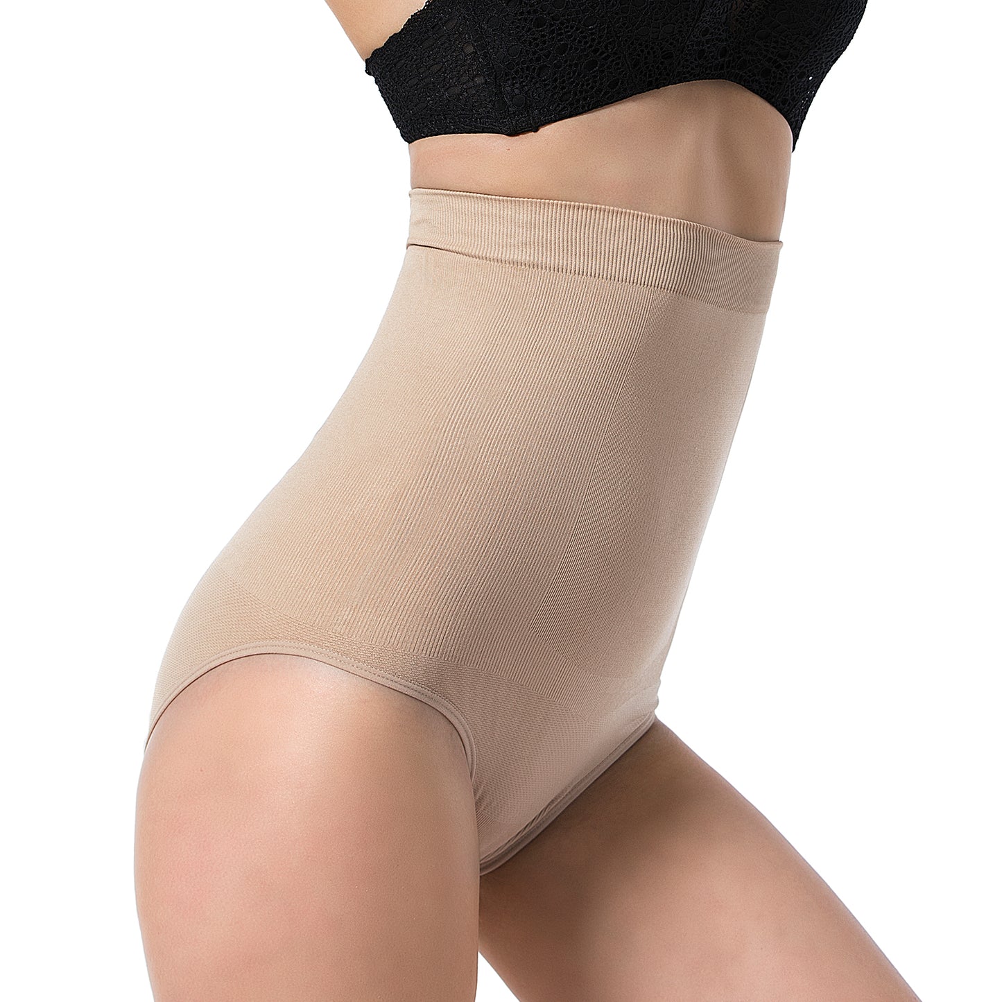 High-Waist Seamless Shaperwear Briefs