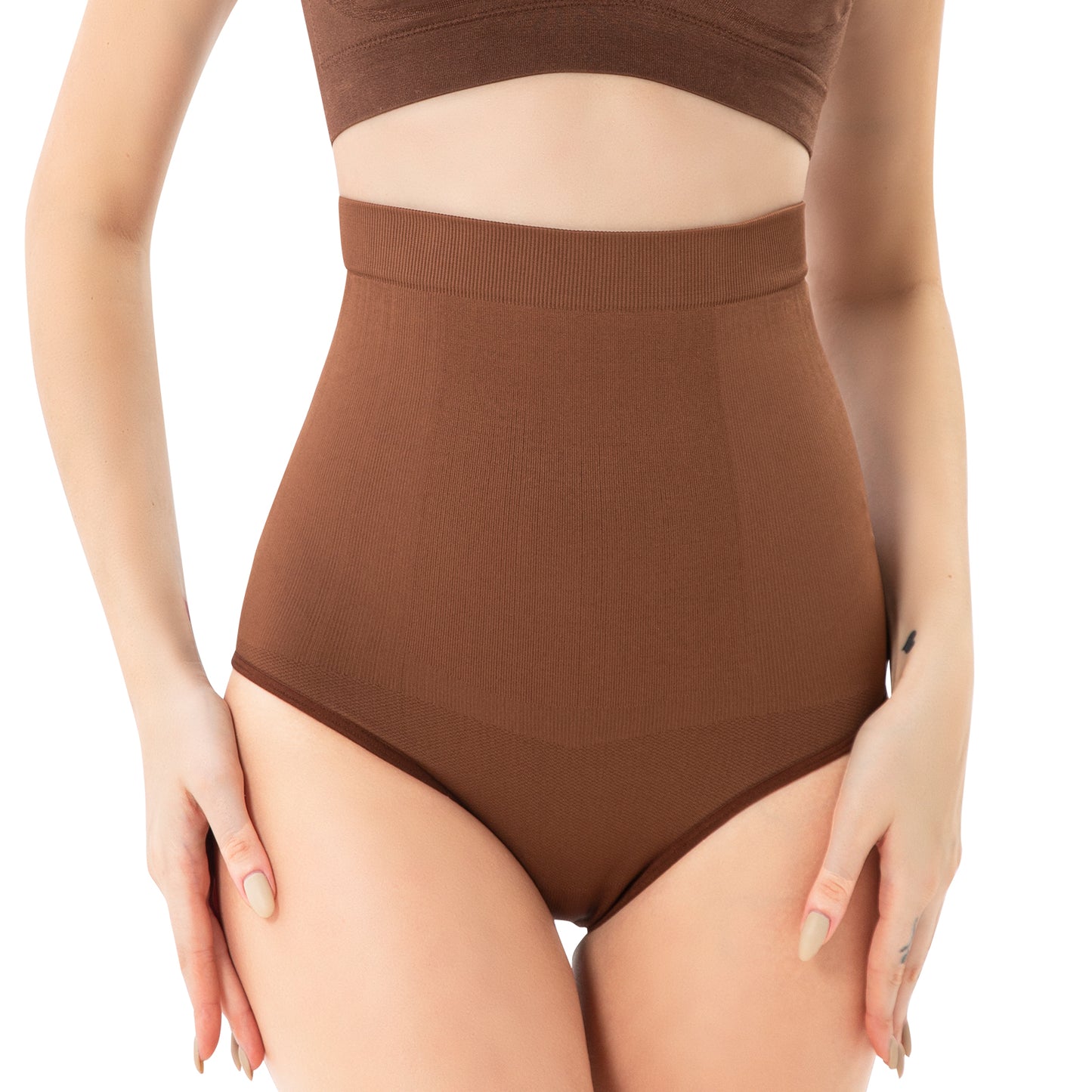 High-Waist Seamless Shaperwear Briefs